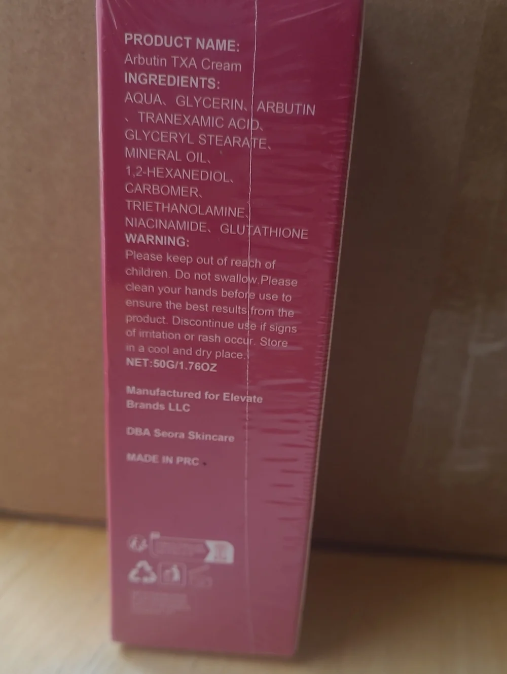 Seora Arbutin 7.0+ TXA 4.0 Cream – Pink Brightening Treatment 1.76oz